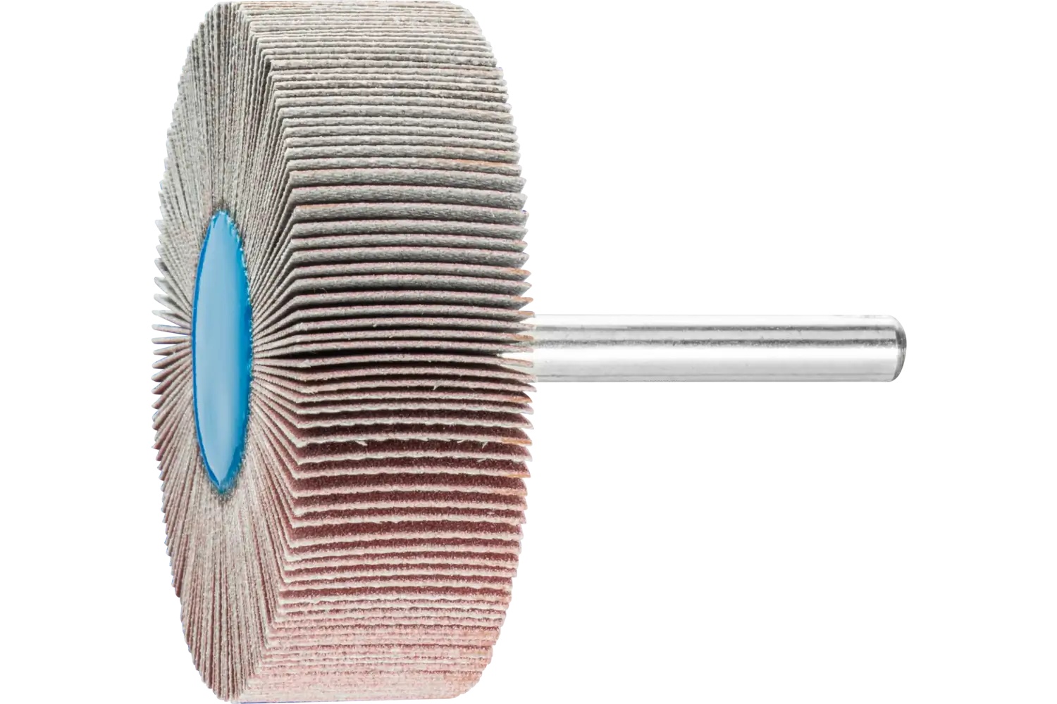 Picture of Pferd Mounted Flap Wheel, 2-1/2" X 1, 320 Grit, 1/4" Shank, Aluminum Oxide